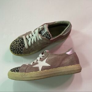 Meline Italy Star Leopard Sneakers